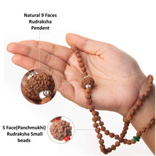Load image into Gallery viewer, Wonder Care Authentic Rudraksh Mala 5face Beads &amp; Bead Assortments Pasal 