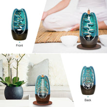 Load image into Gallery viewer, Waterfall Incense Burner Backflow Incense Holder Double-sided Design Ceramic Incense Holders Pasal 

