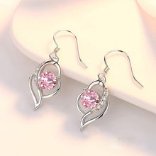 Load image into Gallery viewer, Sterling Silver Heart Earrings and Necklace Set Earrings Pasal 