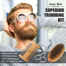 Load image into Gallery viewer, Beard Grooming Kit for Men Perfect Gifts for Him Include Brush Comb Scissors Shaping Tool &amp; Guard - handmade items, shopping , gifts, souvenir