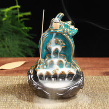 Load image into Gallery viewer, Premium Incense Waterfall Backflow Incense Burners with 100 Incense Cones Incense Holders Pasal 