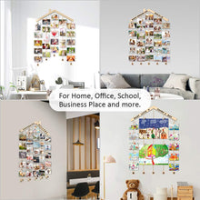 Load image into Gallery viewer, Uping hanging photo display Picture Photo Frame Wood Wall Photo Clip Photo Holders Pasal 