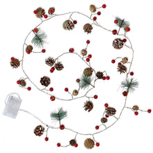 Load image into Gallery viewer, Christmas Pine Cones Garland Wreath LED Fairy String Lights Unknown Pasal 
