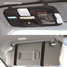 Load image into Gallery viewer, Car Sun Visor Organizer Auto Car Interior Leather Car Organisers Pasal 