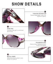 Load image into Gallery viewer, DUCO oversized polarised sunglasses for women Sunglasses Pasal 