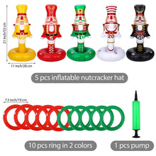 Load image into Gallery viewer, 5 Pack Christmas Nutcrackers Ring Toss Toss Games Pasal 
