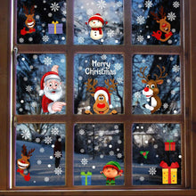Load image into Gallery viewer, Christmas Window Stickers 160 Pieces Snowflake Novelty Decorations Pasal 