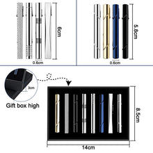 Load image into Gallery viewer, Mens Tie Clips Set 8pcs Brass Tie Pin Bar Tie Clips Pasal 