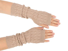Load image into Gallery viewer, Women Cable Knitted Arm Warmer Glove Thermal Wool - handmade items, shopping , gifts, souvenir