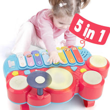 Load image into Gallery viewer, 5 in 1 Baby Musical Instruments Toddler Toys for 1 Year Old Girls Pianos &amp; Keyboards Pasal 
