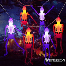 Load image into Gallery viewer, Skeleton Skull String Lights 20LED Halloween Decorations Unknown Pasal 