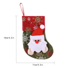 Load image into Gallery viewer, Set of 12 Mini Christmas 3D Stockings Gift &amp; Treat Bags for Christmas Tree Decoration - handmade items, shopping , gifts, souvenir