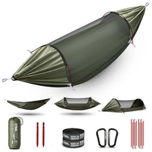 Load image into Gallery viewer, Hammock Upgrade Double &amp; Single Camping Hammock with Mosquito Net Hammocks &amp; Loungers Pasal 