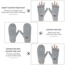 Load image into Gallery viewer, Womens Gloves Fingerless Mittens Winter Warm Gloves Heat Weaver Cable Knit Half-Finger Gloves for Ladies and Girls - handmade items, shopping , gifts, souvenir