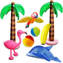 Load image into Gallery viewer, 8 Pcs Inflatable Palm Trees Flamingo Toys Sand &amp; Beach Toys Pasal 
