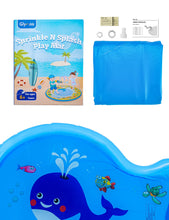 Load image into Gallery viewer, Splash Pad Whale Sprinkler and Splash Play Mat Sprinklers Pasal 
