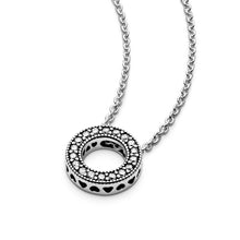 Load image into Gallery viewer, Signature Womens Sterling Silver Circle Collier Pendant Necklac Necklaces Pasal 
