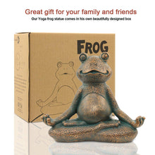 Load image into Gallery viewer, Goodeco Meditating frog ornament Statues Pasal 