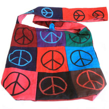 Load image into Gallery viewer, Cotton Patch Sling Bags for Women Fashion Peace Art Festival Designer Style Sale - handmade items, shopping , gifts, souvenir