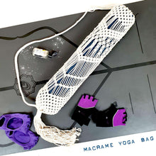 Load image into Gallery viewer, Macrame Natural Cotton Yoga Mat Bag Eco Friendly Vegan Yoga Gifts - handmade items, shopping , gifts, souvenir
