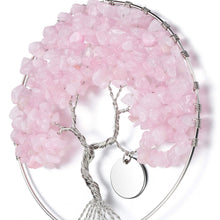 Load image into Gallery viewer, Crystal Tears Rose Quartz Tree Wall Hanging Pasal 