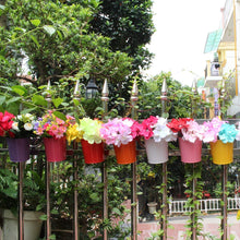 Load image into Gallery viewer, Metal Iron Flower Pot Vase Hanging Balcony Garden Hanging Planters &amp; Baskets Pasal 