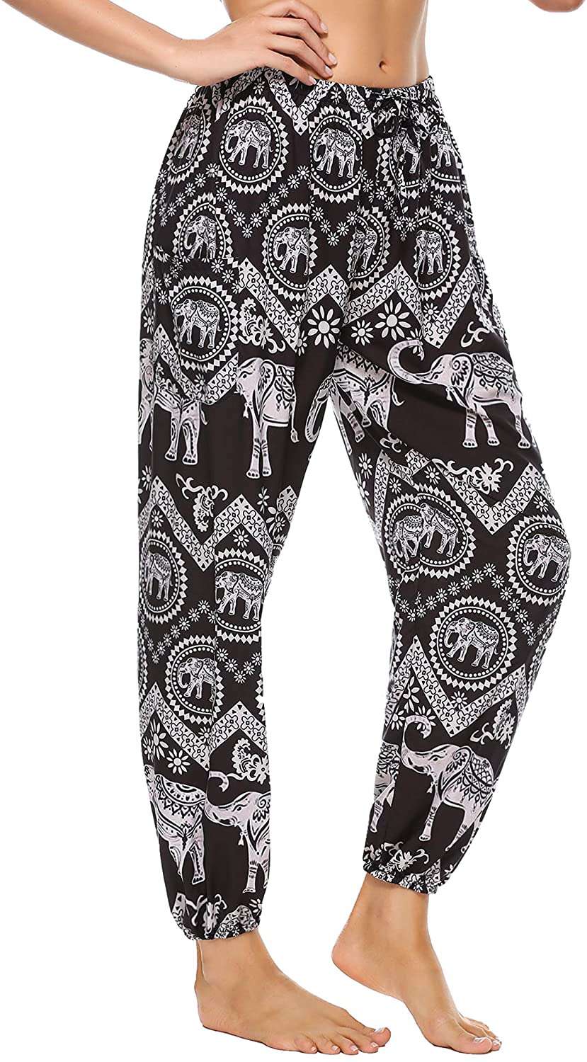Women's Harem Boho Loose Pants Casual Hippy Trousers Baggy Aladdin Harem  Sport Pant High Waist Yoga Cozy pantalones de mujer - AliExpress