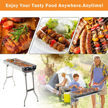 Load image into Gallery viewer, SHARK BBQ Grill Stainless Steel Barbecue Grill with Stand Charcoal Barbecues Pasal 
