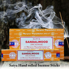 Load image into Gallery viewer, Satya Nag Champa Sandalwood Incense Sticks - handmade items, shopping , gifts, souvenir