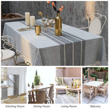 Load image into Gallery viewer, Table Cloths Rectangular Waterproof TableCloths Washable Cotton Linen Tablecloths Pasal 