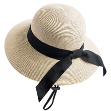 Load image into Gallery viewer, Womens Beach Sun Straw Hat Sun Hats Pasal 