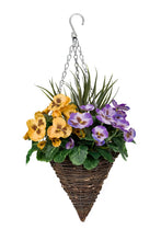 Load image into Gallery viewer, GreenBrokers Purple and Yellow Hanging Planters &amp; Baskets Pasal 