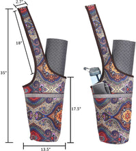 Load image into Gallery viewer, Yoga Mat Bag with Large Size Pocket and Zipper Pocket - handmade items, shopping , gifts, souvenir