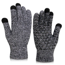 Load image into Gallery viewer, Winter Knit Gloves Touchscreen Women Men Thermal Soft Wool Lined Texting Gloves Running Outdoor Fleece Warm Gloves - handmade items, shopping , gifts, souvenir
