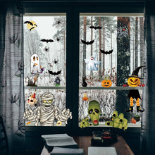Load image into Gallery viewer, Halloween Window Clings Decals Decorations 4 Sheets Halloween Pasal 