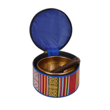 Load image into Gallery viewer, Tibetan Hand Hammered Singing Bowl with matching Ethnic pouch Singing Bowls Pasal 