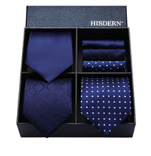 Load image into Gallery viewer, 3 PCS Men&#39;s Tie Check Polka Dot Stripe Solid Color - handmade items, shopping , gifts, souvenir