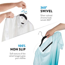 Load image into Gallery viewer, Premium Non Slip Velvet Hangers 50 packs Standard Hangers Pasal 