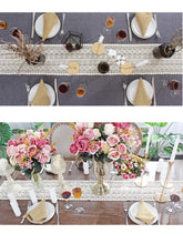 Load image into Gallery viewer, Table Runner Rectangular Crochet Lace Elegant Hollow Mesh Tablecloth Table Runners Pasal 