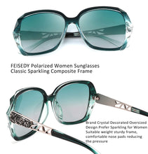 Load image into Gallery viewer, FEISEDY Oversized Polarised Womens Sunglasses Sunglasses Pasal 
