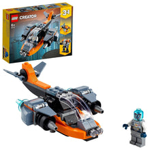 Load image into Gallery viewer, Creator 3 in 1 Cyber Drone Building Set with Cyber Mech and Scooter LEGO Unknown Pasal 