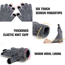 Load image into Gallery viewer, Winter Knit Gloves Touchscreen Women Men Thermal Soft Wool Lined Texting Gloves Running Outdoor Fleece Warm Gloves - handmade items, shopping , gifts, souvenir
