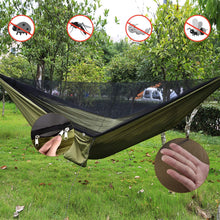 Load image into Gallery viewer, Camping Hammock with Mosquito Net and Tarp Rain Cover and Tree Straps Hammocks &amp; Loungers Pasal 