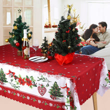 Load image into Gallery viewer, Christmas Table Cloths Christmas Tablecloths Rectangular Washable Table Cover Tablecloths Pasal 