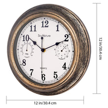 Load image into Gallery viewer, Vintage Wall Clock 30cm Indoor Outdoor Decorative Wall Clocks Pasal 
