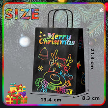 Load image into Gallery viewer, 12 Pack Christmas Gift Paper Bags with Handles Christmas Party Bags for Kids Gift Bags Pasal 
