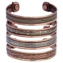Load image into Gallery viewer, Copper Bracelets Magnetic Cuff Bangel Bracelets Pasal 