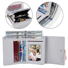 Load image into Gallery viewer, Card Purse Small Wallets for Women Leaf Pendant 5 Slots Wallets Pasal 