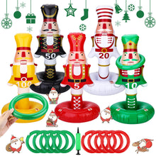 Load image into Gallery viewer, 5 Pack Christmas Nutcrackers Ring Toss Toss Games Pasal 
