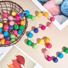 Load image into Gallery viewer, Wool Felt Ball Garland Colorful Pom Pom Garland Handmade Garlands Pasal 